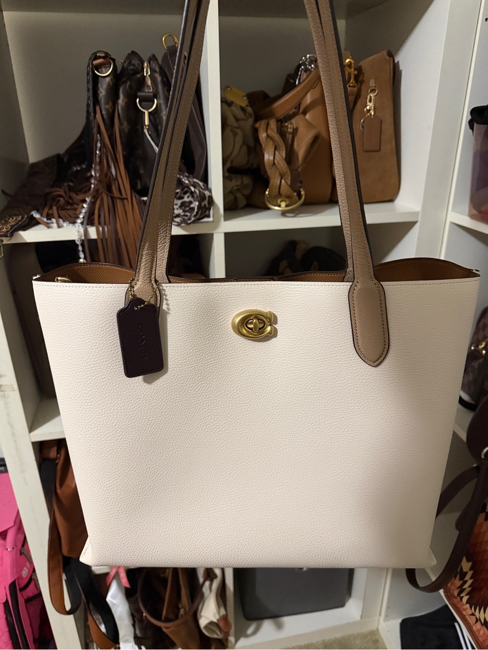 Coach Willow Turnlock Tote Bag